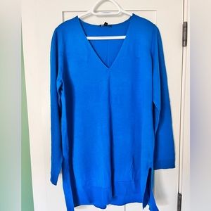 Eileen Fisher merino wool turquoise sweater